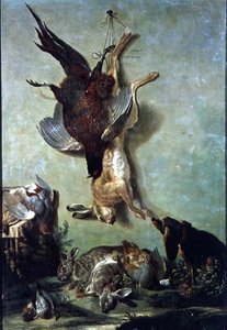 Still Life of Game by Jacques Charles Oudry