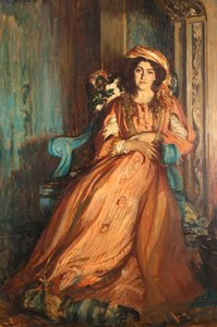 Portrait of Mabel Dodge Luhan at the Villa Curonia near Florence, 1911