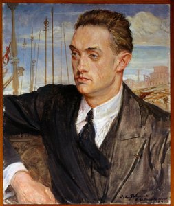 Portrait of the French writer Henri de Montherlant (1896-1972) by Jacques Emile Blanche
