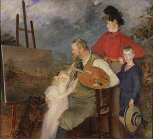 The Painter Thaulow and his Children, or The Thaulow Family, 1895