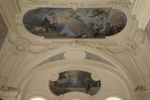 Decoration of the North Pavilion of the Petit Palais - The Triumph of Paris (ceiling) - Paris, Intellectual Capital (Half-dome), between 1913 and 1919 by Jacques Fernand Humbert