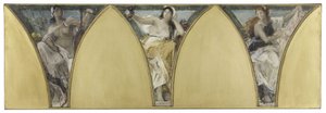 Sketch for the Hôtel de Ville de Paris: Languedoc. Gascogne. Lyonnais, circa 1888 by Jacques Fernand Humbert