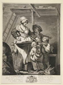 The Baked Apple Seller by Jacques Firmin Beauvarlet