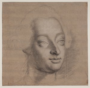 Portrait of Frederik V. Three-Quarter Profile by Jacques Francois Joseph Saly