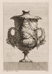 Suite of Vases: Plate 12, 1746 by Jacques Francois Joseph Saly