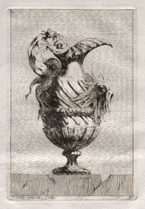 Suite of Vases: Plate 16, 1746 by Jacques Francois Joseph Saly