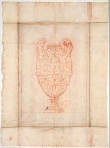 Vase Design for Suite of Vases: Plate 27 by Jacques Francois Joseph Saly