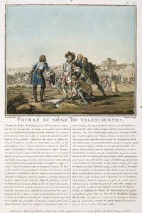 Sebastien le Prestre de Vauban at the Siege of Valenciennes, engraved by Jean Baptiste Morret by Jacques Francois Joseph Swebach