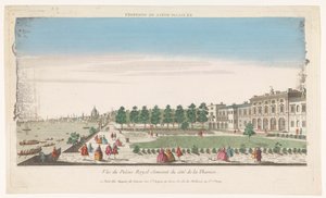 View of Somerset House on the River Thames in London by Jacques Gabriel Huquier