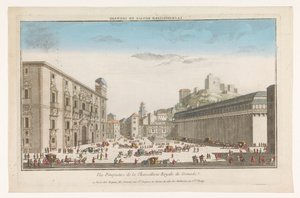 View of the Royal Chancery in Granada by Jacques Gabriel Huquier