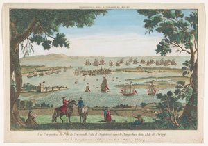 View of the Harbor in Portsmouth by Jacques Gabriel Huquier