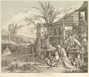 The Chinese Hunt, from Chinoiseries by Jacques Gabriel Huquier