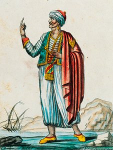 Male Costume from Barbarian and Muslim States, from Encyclopedie des Voyages by Jacques Grasset de Saint Sauveur