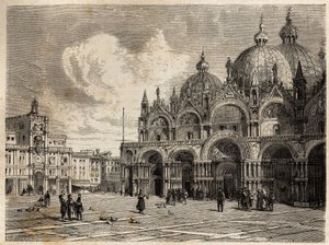 The square and the church of St. Mark by Jacques Guiaud