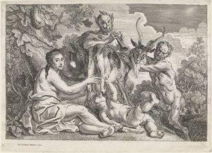 The Child Jupiter Fed by the Goat Amalthea by Jacques Jordaens