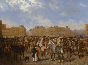 Old Smithfield Market by Jacques Laurent Agasse