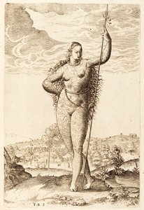 A Young Pictish Woman, c1585 by Jacques Le Moyne