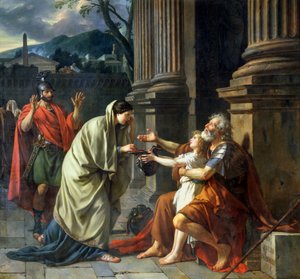 Belisarius Begging for Alms, 1781 by Jacques Louis David
