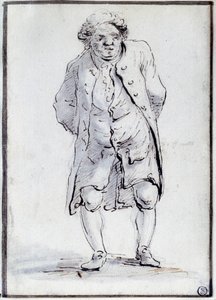 Cartoon of Honore Gabriel Riqueti, Count of Mirabeau (1749-1791) by Jacques Louis David