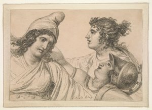 Composition with Three Figures by Jacques Louis David