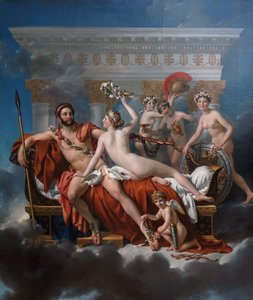 Mars Being Disarmed by Venus by Jacques Louis David