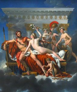 Mars Disarmed by Venus by Jacques Louis David