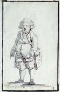 French Revolution: Caricature of Mirabeau-Tonneau, Andre Boniface Louis Riquetti, Viscount de Mirabeau, Known as 