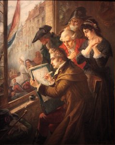 J. L. David Sketches Marie Antoinette on Her Way to Execution