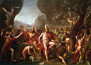 Leonidas at Thermopylae, 5th century BC, c1814
