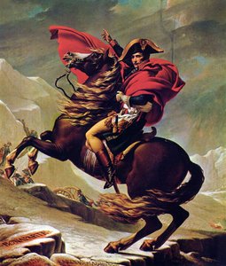 Napoleon Crossing the Alps by Jacques Louis David