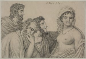 Phryné before Her Judges by Jacques Louis David