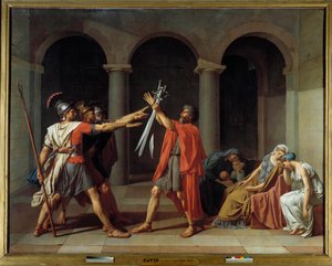 The Oath of the Horatii by Jacques Louis David