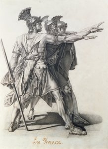 The Oath of the Horatii (detail)