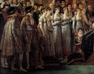 The Rite of Napoleon (detail) by Jacques Louis David