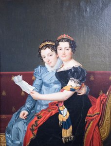 Zenaide and Charlotte Bonaparte by Jacques Louis David
