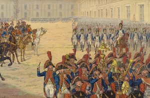 First Review of the Consular Guard on the Parade Ground at the Tuileries Palace by Jacques Marie Gaston Onfray de Breville (Job)