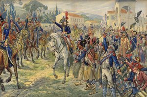 Napoleon Bonaparte on His Arrival in the Occupied City of Nice