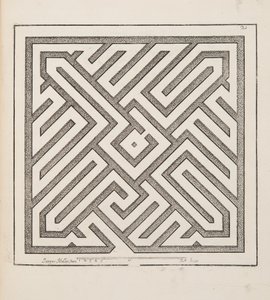 Design for Parterre, from Theatre des Plans et Jardinages, pub.1652 (engraving)