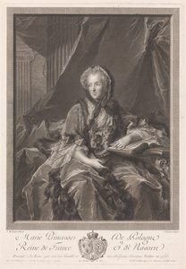 Portrait of Queen Maria Leszczyńska by Jacques Nicolas Tardieu
