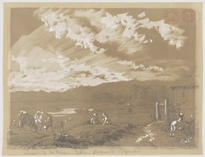 Landscape with Woman and Dog