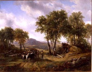 Woodcutters Leaving the Forest at Millau