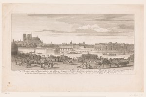 View of Paris from Notre Dame to Pont de la Tournelle by Jacques Rigaud
