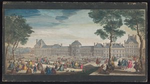 View of the Palais des Tuileries in Paris Seen from the Jardin des Tuileries