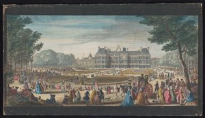 View of the Palais du Luxembourg in Paris Seen from the Garden