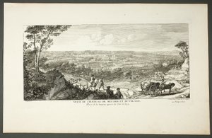 View of Royal Palace of Meudon and Village, from the series The Château de Meudon by Jacques Rigaud