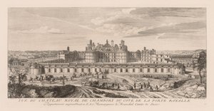 View of the Royal Château of Chambord, from the side of the Royal Gate by Jacques Rigaud
