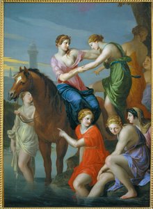 Clelia Crossing the Tiber by Jacques Stella
