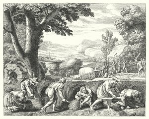 Harvest Scene by Jacques Stella