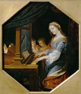 Saint Cecily Playing the Organ by Jacques Stella