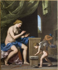 Vulcan forging the arrows for Cupid, c. 1645 by Jacques Stella